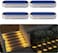 DetarZinLED Solar Step Lights Waterproof,Warm White Deck Outdoor,Solar Fence LED,Solar for Stairs,Yard,Patio,Post,Railing,Garden,Backyard,Front Door,Pathway,Driveway,Porch(4 Pack