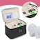 BAFASO Wearable Breast Pump Bag Compatible with Momcozy S12 Pro, Momcozy M5, Elvie Breast Pump, Carrying Case for Wearable Breast Pump and Extra Parts, Black