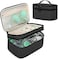BAFASO Wearable Breast Pump Bag Compatible with Momcozy S12 Pro, Momcozy M5, Elvie Breast Pump, Carrying Case for Wearable Breast Pump and Extra Parts, Black