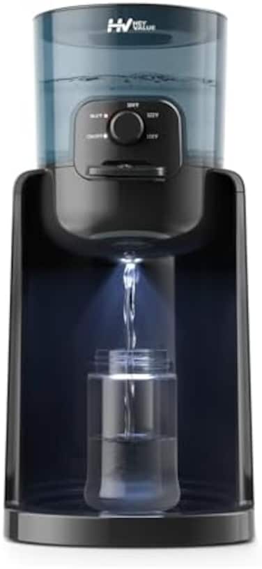 HEYVALUE Water Warmer, Baby Bottle Warmer, Formula Maker with Night Light, 4 Temperature Control72H Keep Warm, Detachable Tank, Instantly Dispenses Warm Water, Feed Baby More Easier and Healthier