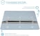 جراب حماية للكمبيوتر المحمول من HYZUO مقاس 15-16 بوصة مع حامل، متوافق مع MacBook Pro 16 M3/M2/M1 Pro/Max A2991 A2780 A2485 A2141 (2019-2024)، وMacBook Pro 15 (2015-2012)، وXPS 15، مع جراب، لون أزرق فا