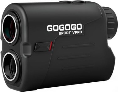 جهاز قياس المسافة بالليزر Gogogo Sport Vpro للجولف/الصيد، تكبير 6x، رؤية واضحة، مدى 650/1200 ياردة، خفيف الوزن، مزود بخاصية قياس الميل، وخاصية البحث عن الدبوس، وقفل العلم، وخاصية الاهتزاز (مفتاح الميل