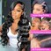 Gabrielle 20 Inch HD Frontal Wigs Human Hair Body Wave 13x4 Lace Front Wigs Human Hair Pre Plucked Lace Frontal Human Hair Wigs Body Wave Ear To Ear Lace Frontal Human Hair Wigs for Black Women Gluele