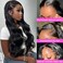 Gabrielle 20 Inch HD Frontal Wigs Human Hair Body Wave 13x4 Lace Front Wigs Human Hair Pre Plucked Lace Frontal Human Hair Wigs Body Wave Ear To Ear Lace Frontal Human Hair Wigs for Black Women Gluele