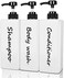 DIDROOM Shampoo and Conditioner Dispenser (Set of 3, 21ozModern Refillable Shampoo Pump Bottles for Shower Soap - Empty Body Wash Dispenser Set for Bathroom