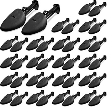 Honeydak 20 Pairs Plastic Shoe Tree Stretcher Shaper Practical Adjustable Length Shoes Boot Holder Shaper Support