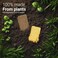 bioGo 12 Pack Biodegradable Kitchen Sponges - Eco-Friendly, Compostable, Natural Cellulose Dish Sponges