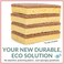bioGo 12 Pack Biodegradable Kitchen Sponges - Eco-Friendly, Compostable, Natural Cellulose Dish Sponges