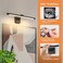 جوسنهاوس - مصباح إطار صور LED أسود مقاس 24.4 بوصة، إضاءة LED للوحات الفنية، 14 واط (ما يعادل 70 واط)، توصيل سلكي، 3000 كلفن