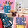 Huaiyuan 100PCS FNAF Stickers Pack, Terror Game Vinyl Waterproof Stickers for Water Bottles,Laptop,Skateboard,Phone,Computer,Car Decals ​Party Supply for Kids,Teens,Adults(Five Nights at Freddy's