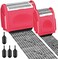 Nezyo 2 Pack Identity Protection Roller Stamps Identity Theft Stamp Confidential Roller Stamp Privacy Stamp Information Blocker Stamp and 4 Pack Refill Ink for ID Account Data Address Security (Peach