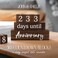 J&amp;A Homes JA Homes 365 Wedding Countdown Blocks - 2 Sided Calendar Bride to Be Engagement Gifts Anniversary Couples - Mr and Mrs Rustic Wedding Day Countdown Ideal Bridal Shower Gift (Natural Wood