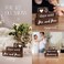 J&amp;A Homes JA Homes 365 Wedding Countdown Blocks - 2 Sided Calendar Bride to Be Engagement Gifts Anniversary Couples - Mr and Mrs Rustic Wedding Day Countdown Ideal Bridal Shower Gift (Natural Wood