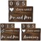 J&amp;A Homes JA Homes 365 Wedding Countdown Blocks - 2 Sided Calendar Bride to Be Engagement Gifts Anniversary Couples - Mr and Mrs Rustic Wedding Day Countdown Ideal Bridal Shower Gift (Natural Wood