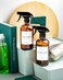 Vine Creations 2 Pack Amber Glass Spray Bottles, 16 Oz, Adjustable Nozzle, Waterproof Labels, Cleaning, Gardening
