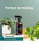 Vine Creations 2 Pack Amber Glass Spray Bottles, 16 Oz, Adjustable Nozzle, Waterproof Labels, Cleaning, Gardening