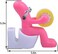 ONE250 Funny Office Gift - The Butt Station Desk Accessory Tape Dispenser, Paper Clip, Sticky NotesPen Holder, Gag Gift for Coworker (Pink