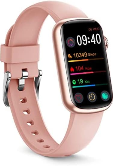 FITVII Slim Fitness Tracker with Blood Oxygen, Blood Pressure, 24/7 Heart Rate and Sleep Tracking, IP68 Waterproof Activity Trackers and Smart Watches with Step Tracker, Pedometer for Women