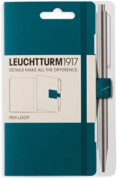 حامل أقلام مرن ذاتي اللصق من LEUCHTTURM1917 (أخضر المحيط الهادئ)