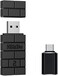 Mcbazel 8Bitdo 2 Wireless USB Adapter for PS5/Switch OLED/NS Switch/Windows/MacOS/Raspberry Pi/Xbox Series X/Xbox Series S/Switch Pro/Xbox One Controller and More with OTG Adapter