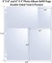Zofly 30 Pack 4x6" Photo Album Refill Pages for 3 Ring Binder,Ultra-Clear Photo Sleeves Holding 180 Pictures, Double-Sided 3 Pockets Photo Pages with Memo Slot,Photo Sheet Protector for Photos and Pos