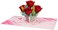 Paper Love 3D Pop Up Card, Lovely Roses Pop-Up Cards, for Birthday, Anniversary, Mothers Day, Thank You, Get Well, All Occasion - 5" x 7" Cover - Includes Envelope and Note Tag