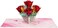 Paper Love 3D Pop Up Card, Lovely Roses Pop-Up Cards, for Birthday, Anniversary, Mothers Day, Thank You, Get Well, All Occasion - 5" x 7" Cover - Includes Envelope and Note Tag