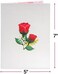 Paper Love 3D Pop Up Card, Lovely Roses Pop-Up Cards, for Birthday, Anniversary, Mothers Day, Thank You, Get Well, All Occasion - 5" x 7" Cover - Includes Envelope and Note Tag