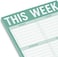 Knock Knock This Week Pad, To Do List NotepadWeekly Agenda Planning Pad (Sage Green, 6 X 22.8 cmes