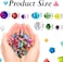 Sureio 1300 Pieces Crystal Beads for Jewelry Making le Lampwork Glass Beads Faceted Crystal Glass Beads Bicone Crystal Beads Loose Beads Sparkly Beads for Bracelets Necklace Pendants Making Supplies