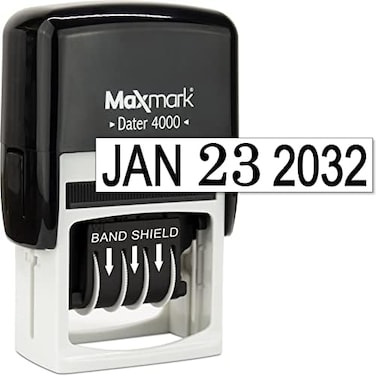 ختم التاريخ ذاتي التحبير MaxMark Dater 4000 - أسود