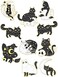 Hoteam 10 Pieces Cat Pins Cute Brooch Pin Set Kawaii Cat Backpack Pin Black Cat Book Brooch Gothic Aesthetic Cat Buttons for Backpacks Clothing Bags Lapel Jackets for Women Men DIY Presents