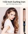 IKV 1 1/2 inch Extra Long Barrel Curling Iron, 1.5 Inch Large Barrel for Long Hair Ceramic Tourmaline