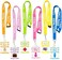 ceiba tree Hall Pass Lanyards Confetti-Themed Lanyard and School Passes Set of 6 for School Classroom