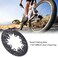 Dilwe Bicycle Oval Chainring, 110/130mm BCD Oval Chainring 54T Narrow Wide Chainring for 7 8 9 10 Speed Road Folding Bike
