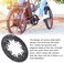 Dilwe Bicycle Oval Chainring, 110/130mm BCD Oval Chainring 54T Narrow Wide Chainring for 7 8 9 10 Speed Road Folding Bike