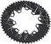 Dilwe Bicycle Oval Chainring, 110/130mm BCD Oval Chainring 54T Narrow Wide Chainring for 7 8 9 10 Speed Road Folding Bike
