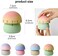 NUOSWEK Mechanical Kitchen Timer, Cute Mushroom Timer for Kids, Wind Up 60 Minutes Manual Countdown Timer for Classroom, Home, Study and Cooking (Pink Base