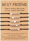 GBTBYS 2/3/4/5 Pcs Best Friend Bracelets Friendship Bff Matching Distance Heart Bracelet Birthday Christmas Gifts for Women Sisters Daughters Niece Lovers