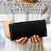 Saintrygo Money Organizer Cash Wallet with 12 Zipper Slots Money Holder Bill Receipt Cash Holder Small Travel Money Organizer for Budgeting Cash, Storing Receipt, Black