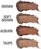 Palladio Brow Powder for Eyebrows, Soft and Natural Eyebrow Powder with Jojoba OilShea Butter, Helps EnhanceDefine Brows, Compact Size for Purse or Travel, Includes Applicator Brush, Soft Brown