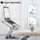 JOYEKY Laptop Stand for Desk, Adjustable Computer Stand with 360&deg; Rotating Base, Ergonomic Laptop Riser for Collaborative Work, FoldablePortable Laptop Stand, fits for All 10-16" Laptops