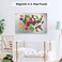 XYK 17.7" x 11.8" Stainless Steel Magnetic Board - Magnet Bulletin Board to Display Magnetic Letters Numbers Animal, Poetry, Spice Jars, Notes, Photos, Suitable for Wall, Refrigerator, Cubicle, Cabine