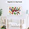 XYK 17.7" x 11.8" White Metal Magnetic Board - Magnet Bulletin Board to Display Magnetic Letters Numbers Animal, Poetry, Spice Jars, Notes, Photos, Suitable for Wall, Refrigerator, Cubicle, Cabinet