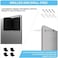 XYK 17.1" x 11.8" 2 Pack Stainless Steel Magnetic Board - Magnet Bulletin Board to Display Magnetic Letters Numbers Animal, Poetry, Spice Jars, Notes, Photos, Suitable for Wall, Refrigerator, Cubicle