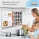 XYK 17.1" x 11.8" 2 Pack Stainless Steel Magnetic Board - Magnet Bulletin Board to Display Magnetic Letters Numbers Animal, Poetry, Spice Jars, Notes, Photos, Suitable for Wall, Refrigerator, Cubicle