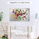 XYK 17.1" x 11.8" 2 Pack Stainless Steel Magnetic Board - Magnet Bulletin Board to Display Magnetic Letters Numbers Animal, Poetry, Spice Jars, Notes, Photos, Suitable for Wall, Refrigerator, Cubicle