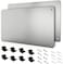 XYK 17.1" x 11.8" 2 Pack Stainless Steel Magnetic Board - Magnet Bulletin Board to Display Magnetic Letters Numbers Animal, Poetry, Spice Jars, Notes, Photos, Suitable for Wall, Refrigerator, Cubicle