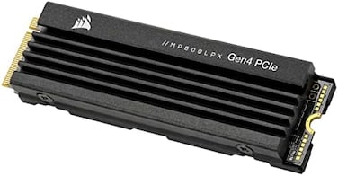 Corsair MP600 PRO LPX 1TB M.2 NVMe PCIe x4 Gen4 SSD, High Speed Interface, Compact Form Factor Black, CSSD-F1000GBMP600PLP
