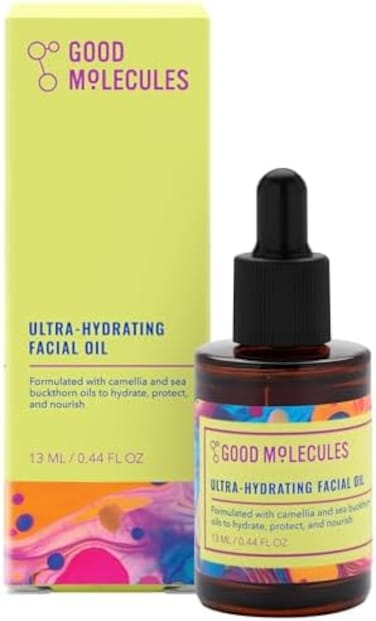 Good Molecules Ultra-Hydrating Facial Oil - Moisturizing, Facial Oil for Dewy Glow - Skincare for Face with Sea Buckthorn and Camellia Oil